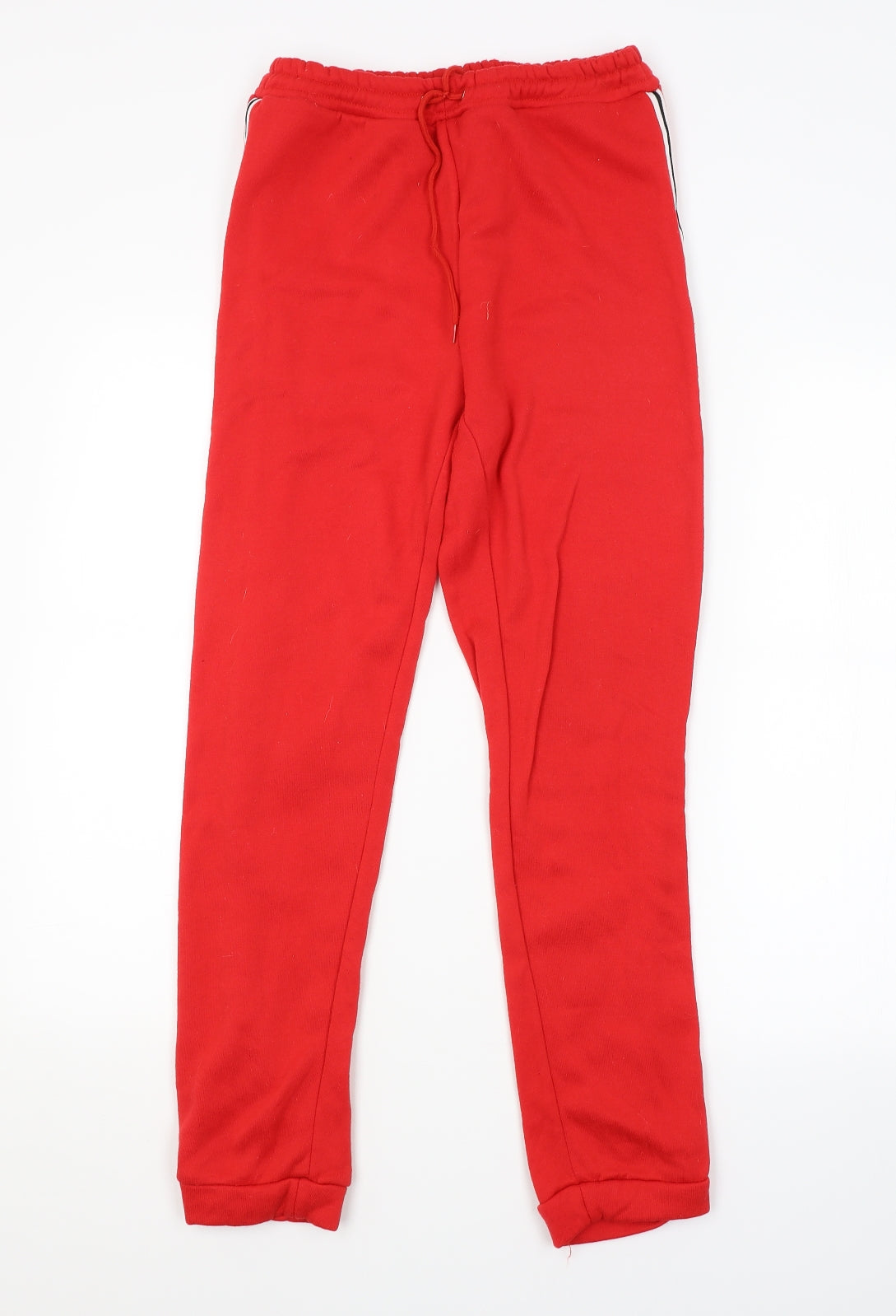 Womens UK Size M Preworn Regular Fit Sweatpants Red Trousers