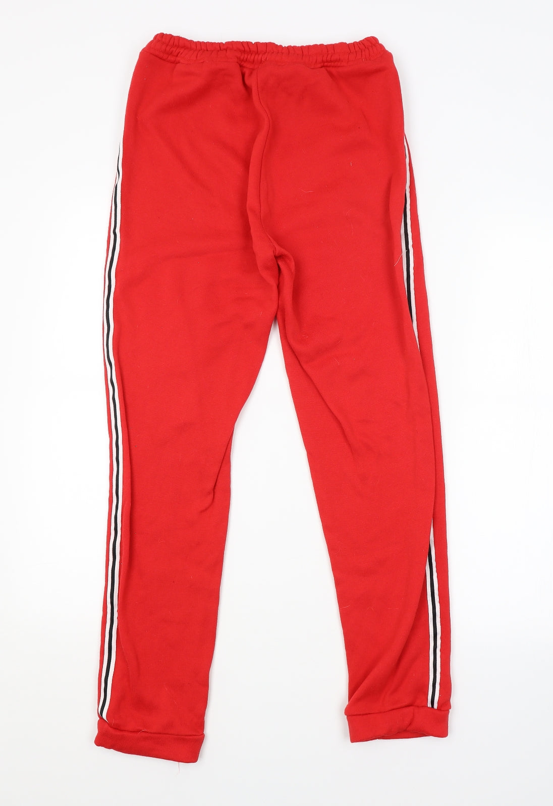Womens UK Size M Preworn Regular Fit Sweatpants Red Trousers