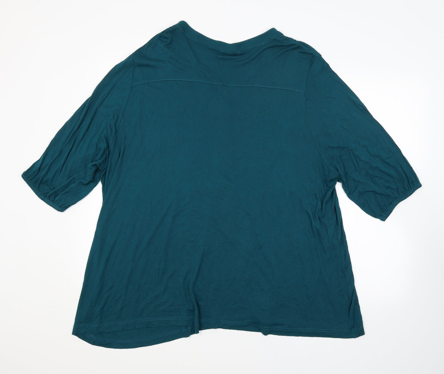 Womens UK Size  H&M Green Basic Blouse