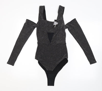 Simply Be Womens Grey Argyle/Diamond  Unitard One-Piece Size 12