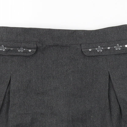 M&S Girls Grey   A-Line Skirt Size 5-6 Years