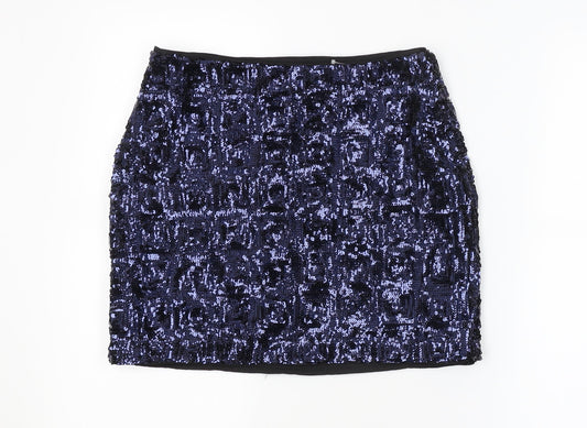 H&M Womens Blue   Straight & Pencil Skirt Size 8