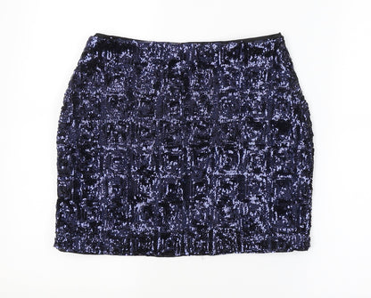 H&M Womens Blue   Straight & Pencil Skirt Size 8