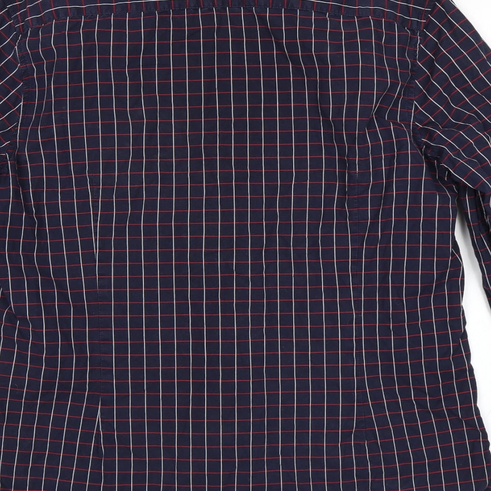 ASOS Mens Blue Check   Button-Up Size L