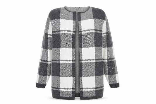 Womens UK Size M Ann Taylor Grey Wrap Jumper