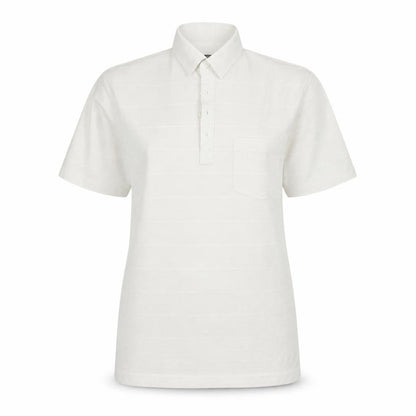 Carabou Womens White   Basic Polo Size L