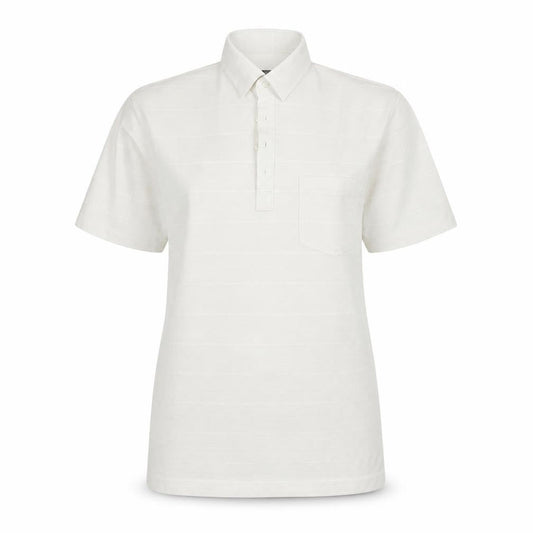 Carabou Womens White   Basic Polo Size L