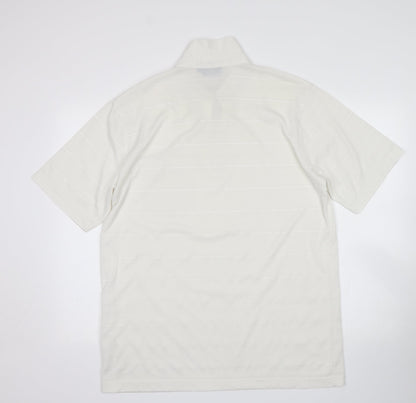 Carabou Womens White   Basic Polo Size L