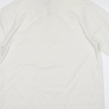 Carabou Womens White   Basic Polo Size L