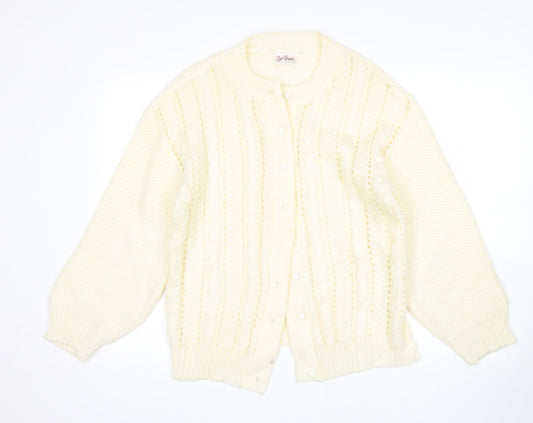 Top Style Womens Beige   Cardigan Jumper Size L