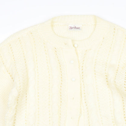Top Style Womens Beige   Cardigan Jumper Size L