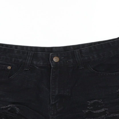 Womens UK Size M Preworn Regular Fit Cut-Off Shorts