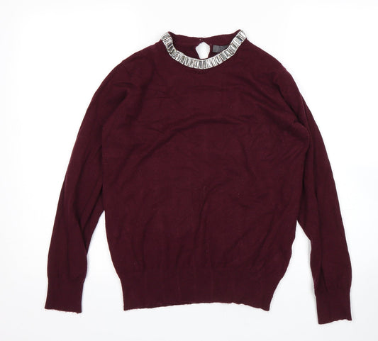 Primark Womens Purple   Pullover Jumper Size M