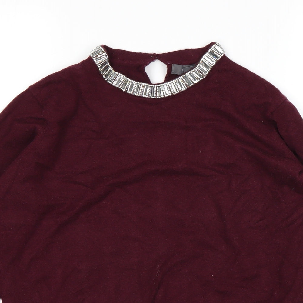 Primark Womens Purple   Pullover Jumper Size M