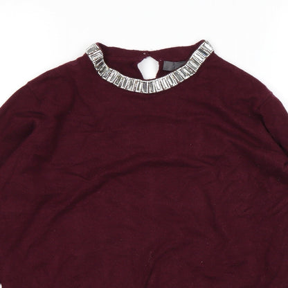 Primark Womens Purple   Pullover Jumper Size M