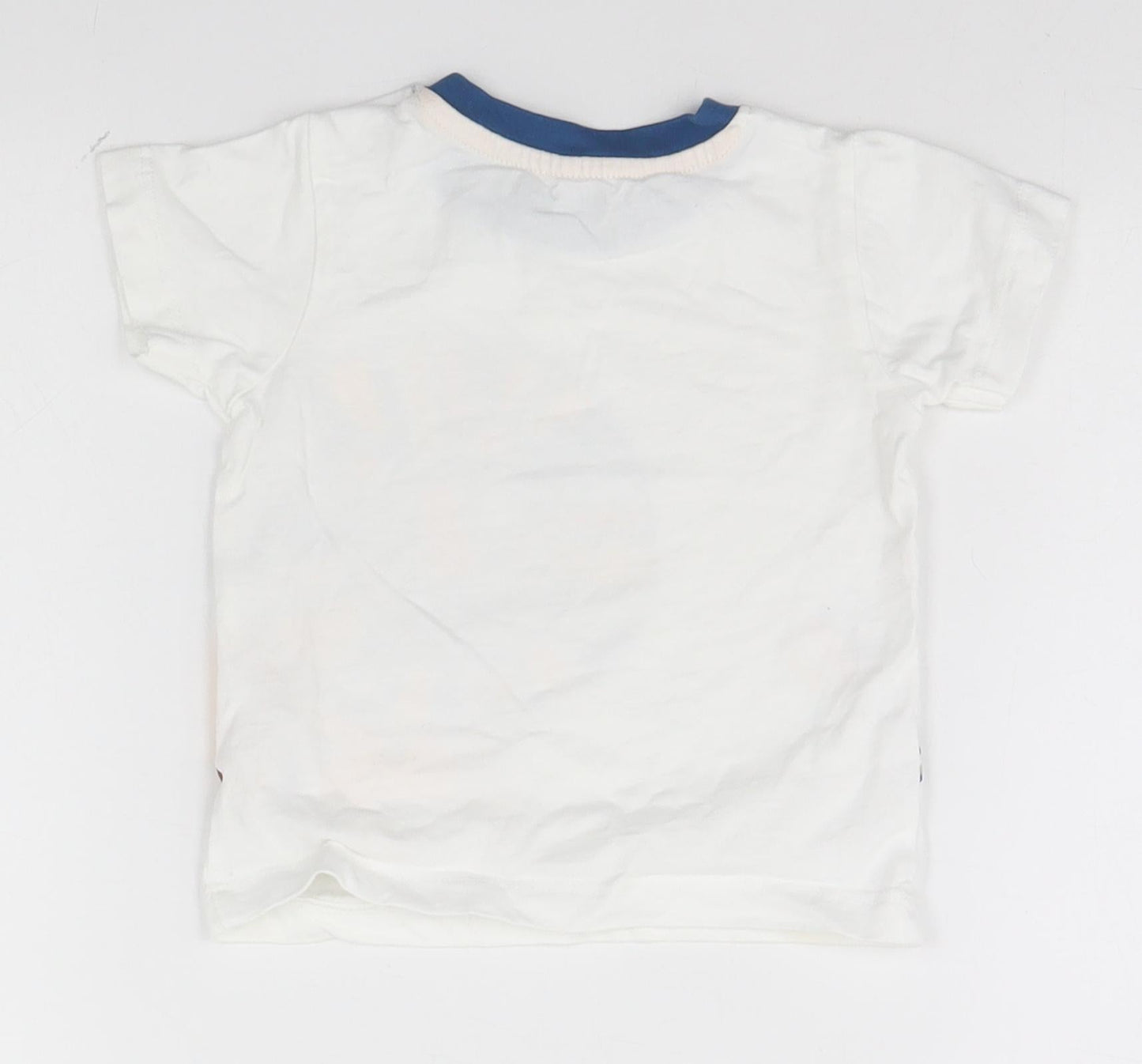 Nutmeg Baby White   Basic T-Shirt Size 9-12 Months  - Lion