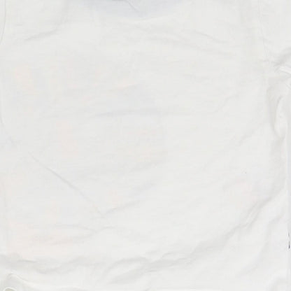 Nutmeg Baby White   Basic T-Shirt Size 9-12 Months  - Lion