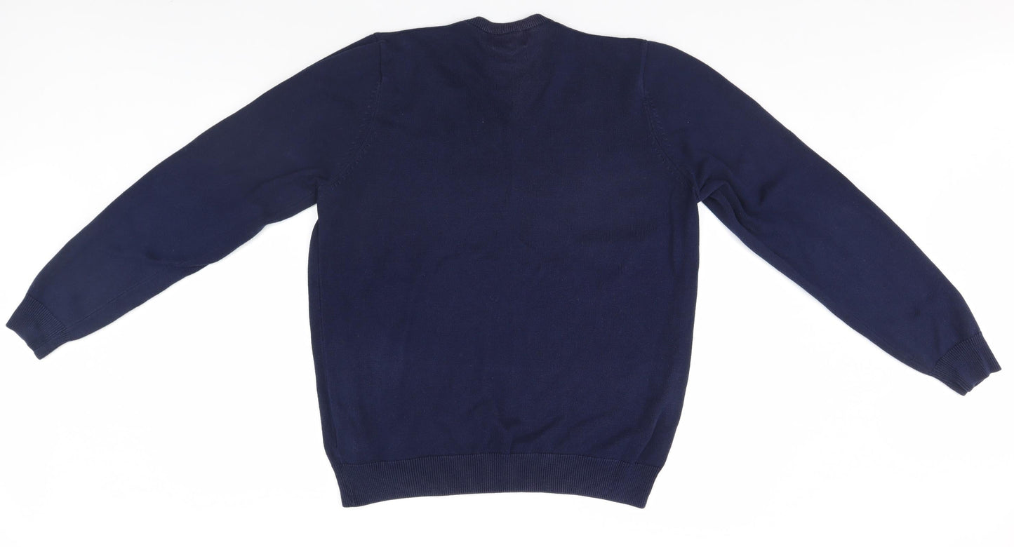 Marks and Spencer Mens Blue   Pullover Jumper Size L
