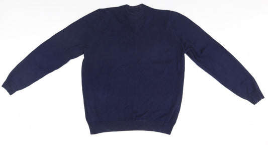 Marks and Spencer Mens Blue   Pullover Jumper Size L