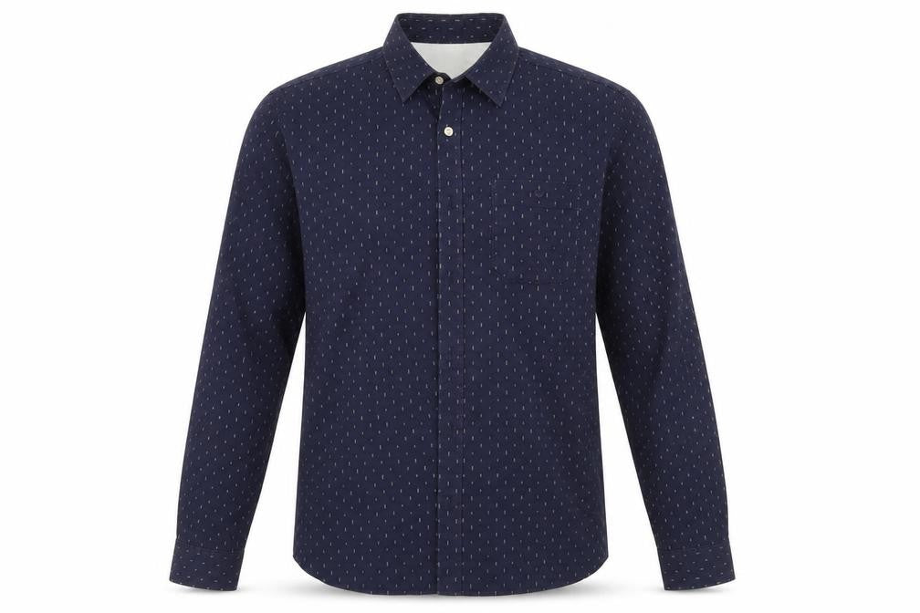 Mens UK Size L Debenhams Blue  Button-Up Long Sleeve Casual Shirt