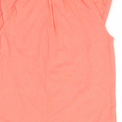 Nutmeg Baby Orange   Basic T-Shirt Size 6-9 Months  - Animals