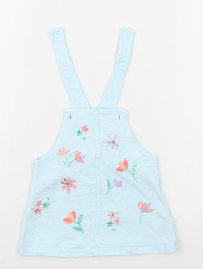 Nutmeg Baby Blue Floral  Basic Dress Shirt Size 3-6 Months