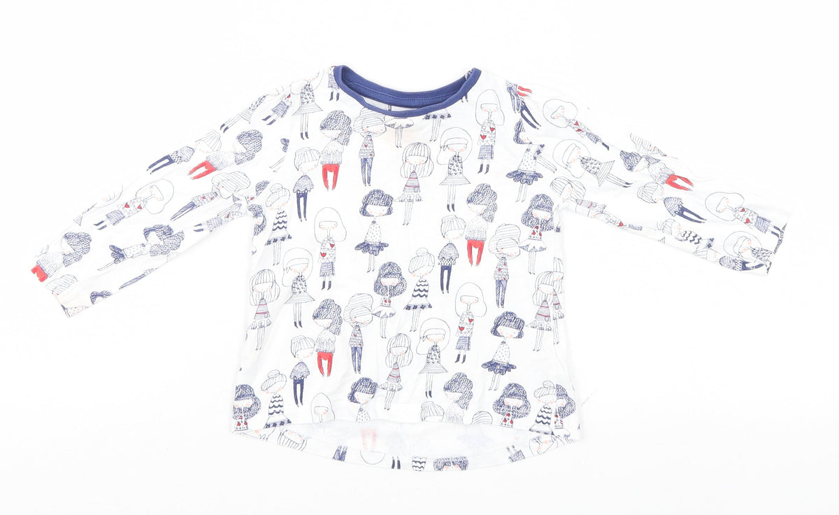Mini Club Baby White   Basic T-Shirt Size 9-12 Months