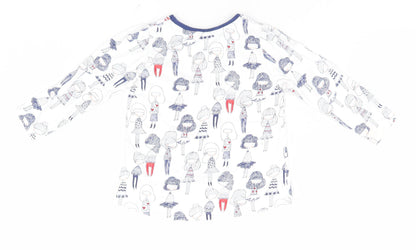 Mini Club Baby White   Basic T-Shirt Size 9-12 Months