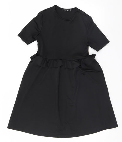 Boohoo Womens Black   Basic Blouse Size 10