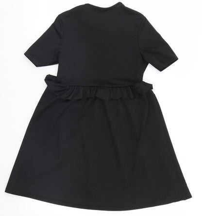 Boohoo Womens Black   Basic Blouse Size 10