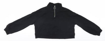 Womens UK Size S Divided Black Pullover Jumper