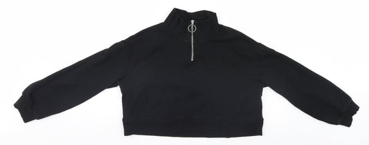 Womens UK Size S Divided Black Pullover Jumper