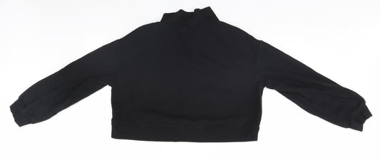 Womens UK Size S Divided Black Pullover Jumper