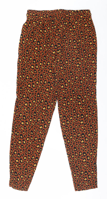 Womens UK Size 8 Primark Regular Fit Sweatpants Orange Trousers