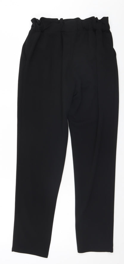 Womens UK Size S Preworn Regular Fit  Black Trousers
