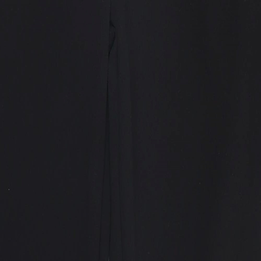 Womens UK Size S Preworn Regular Fit  Black Trousers