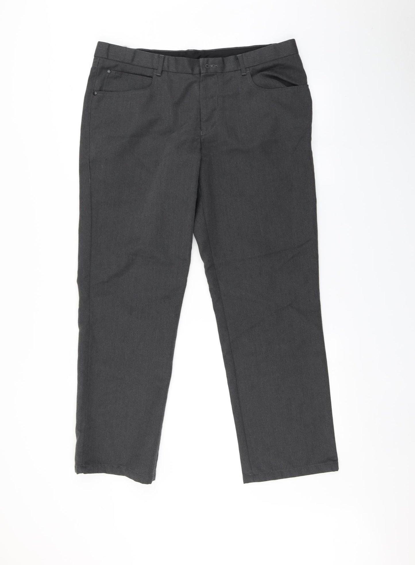 Burton Mens Grey   Trousers  Size 36 in L27 in