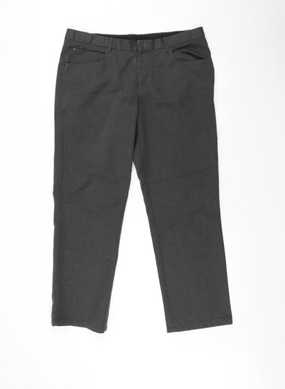 Burton Mens Grey   Trousers  Size 36 in L27 in