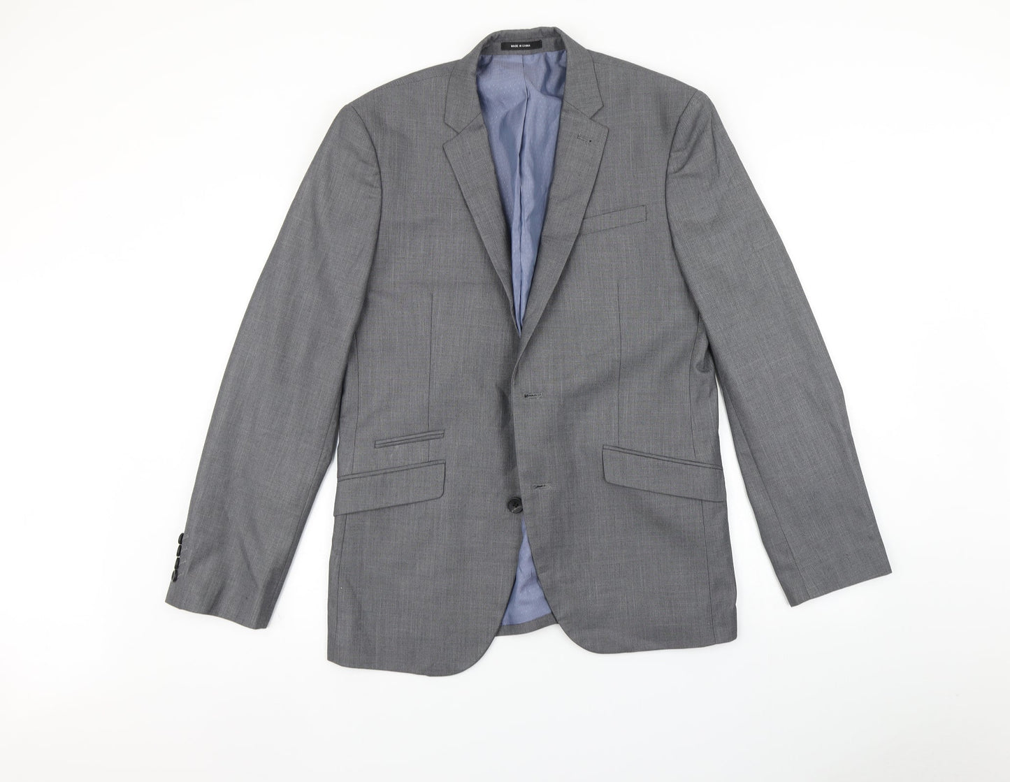 Mens UK Size 40 Cedar Wood State Regular Grey Suit