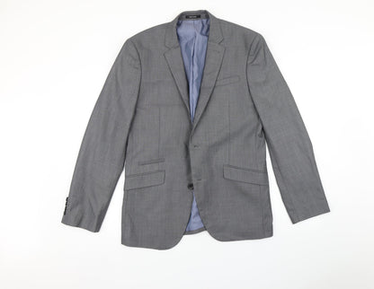 Mens UK Size 40 Cedar Wood State Regular Grey Suit