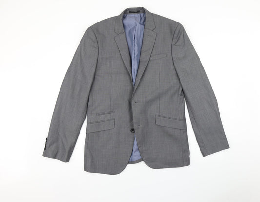 Mens UK Size 40 Cedar Wood State Regular Grey Suit