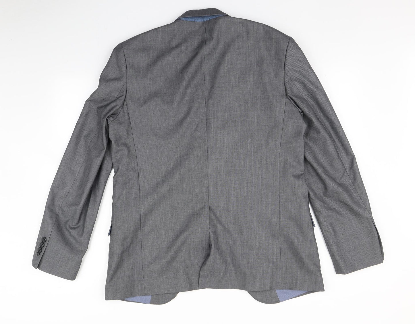 Mens UK Size 40 Cedar Wood State Regular Grey Suit