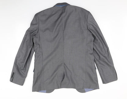 Mens UK Size 40 Cedar Wood State Regular Grey Suit