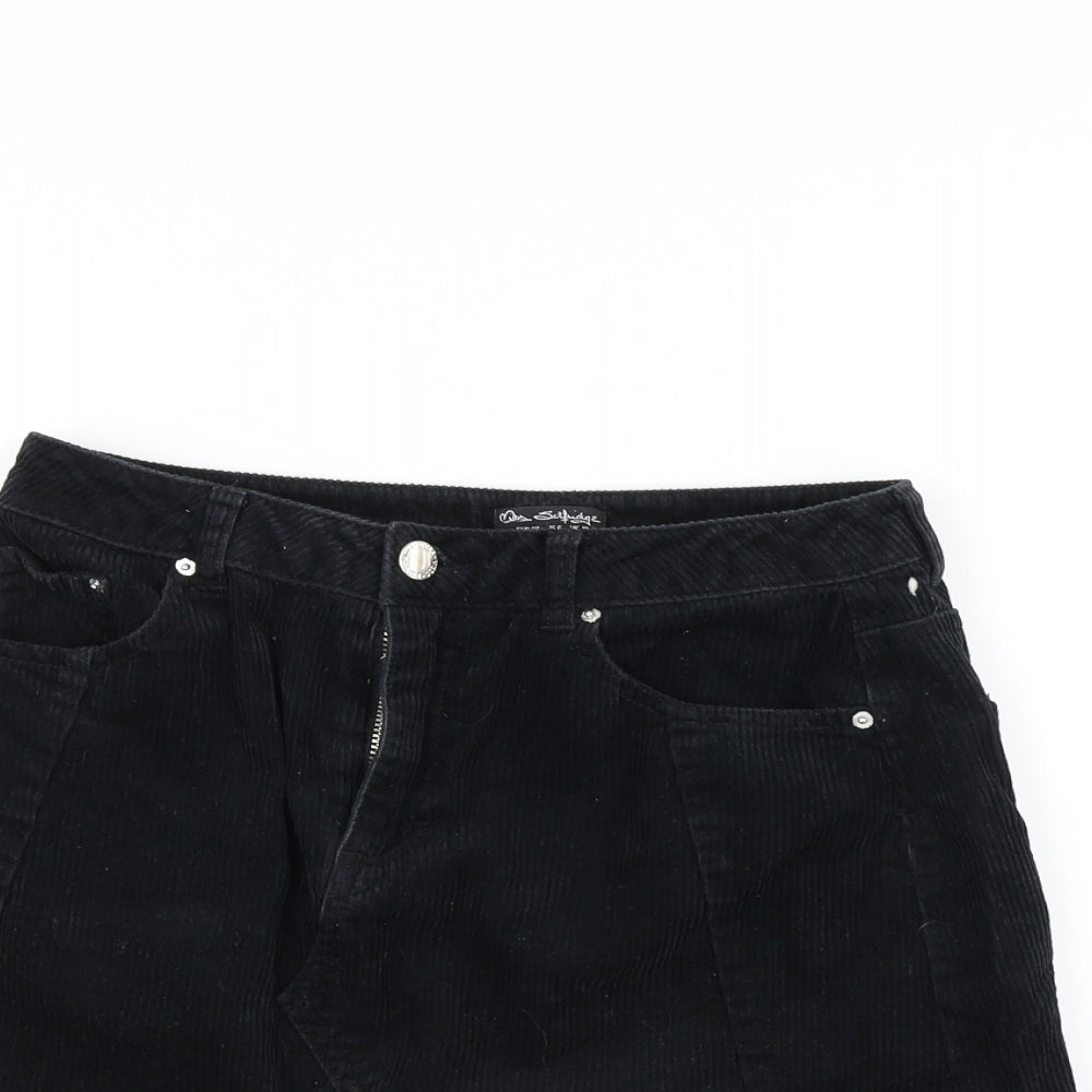 Miss Selfridge Womens Black   A-Line Skirt Size 10