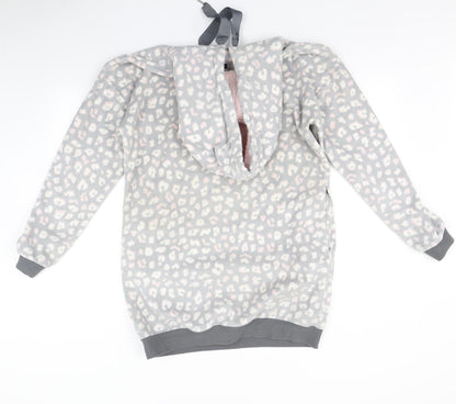 ESMARA Womens Grey Animal Print   Pyjama Top Size 12