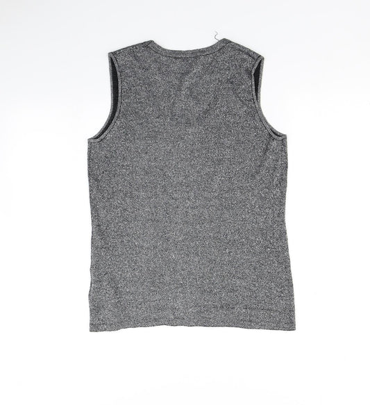 editions Womens Grey   Basic T-Shirt Size 10