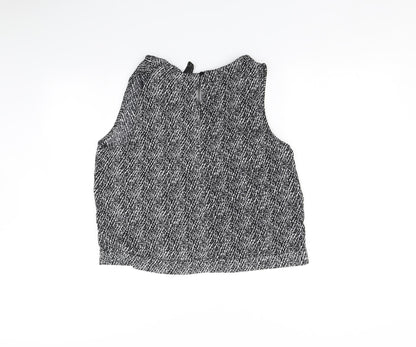 FOREVER 21 Womens Grey   Basic Button-Up Size L