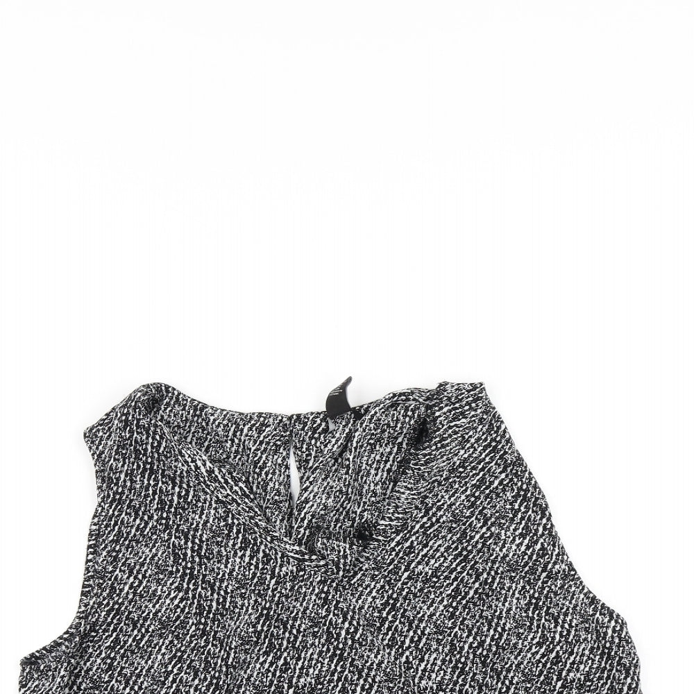 FOREVER 21 Womens Grey   Basic Button-Up Size L