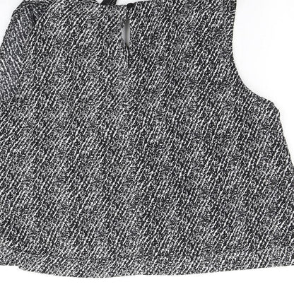 FOREVER 21 Womens Grey   Basic Button-Up Size L