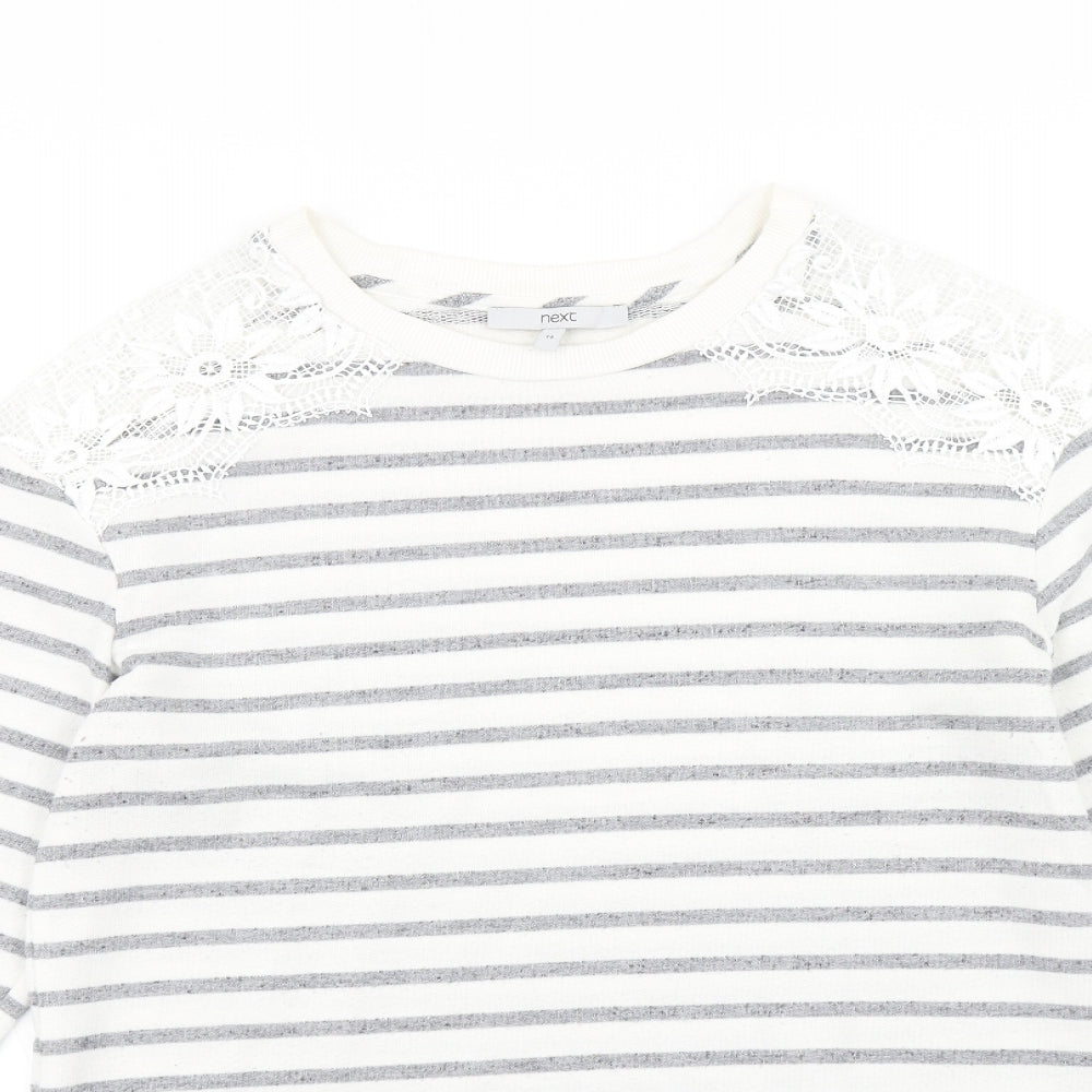 Womens UK Size 14 NEXT Grey Pullover Jumper
